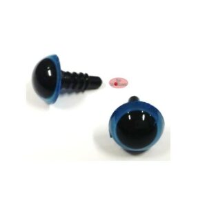 Blauwe ronde oogjes 12mm