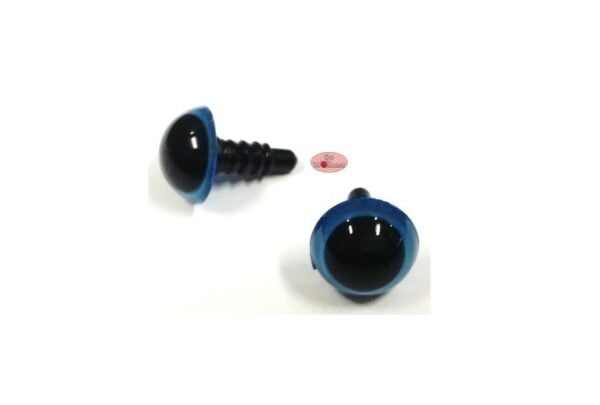Blauwe ronde oogjes 12mm