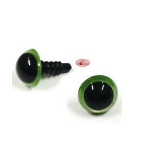 Groene ronde oogjes 12mm