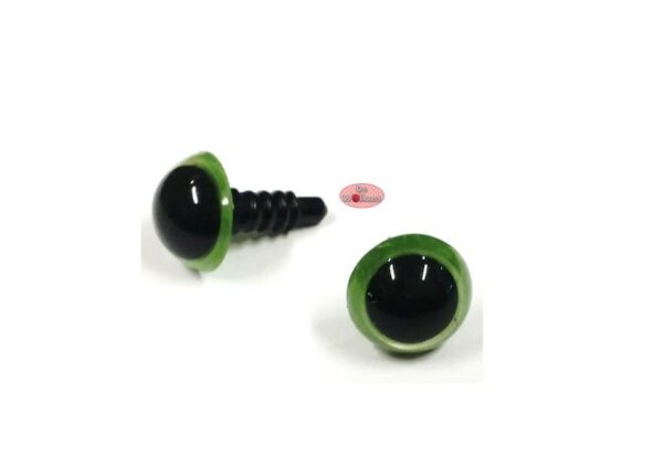 Groene ronde oogjes 12mm