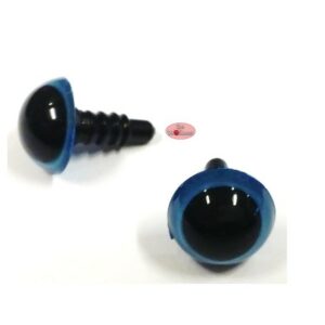 Blauwe ronde oogjes 15mm