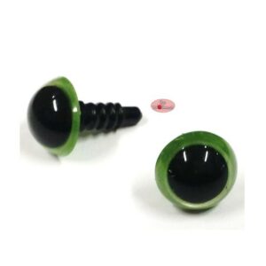 Groene ronde oogjes 15mm