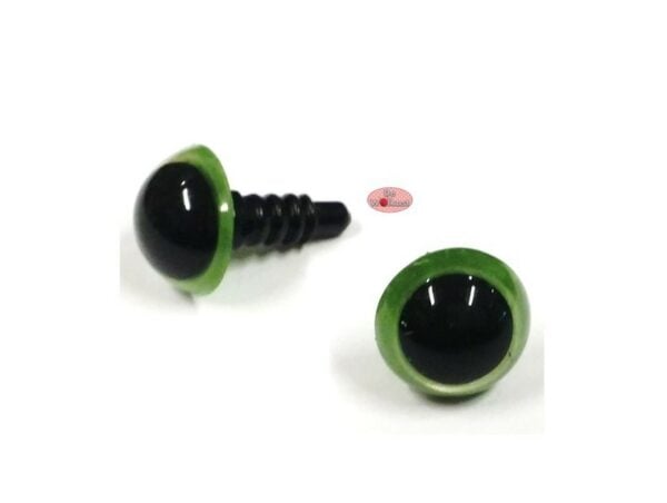 Groene ronde oogjes 15mm