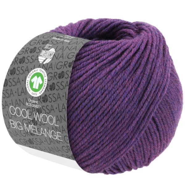 Lana Grossa Cool Wool Big Melange 203 Violet donker