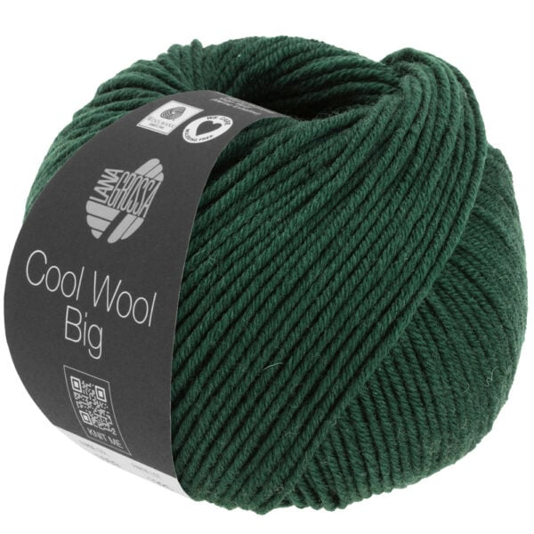 Lana Grossa Cool Wool Big Melange 1625 Donker groen