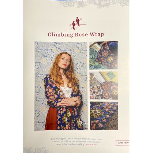 White Rose Rwrap Climbing Rose Wrap Patroon - De Wolkast