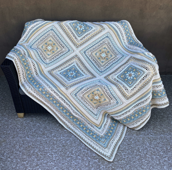 Kamala Blanket Sand garenpakket