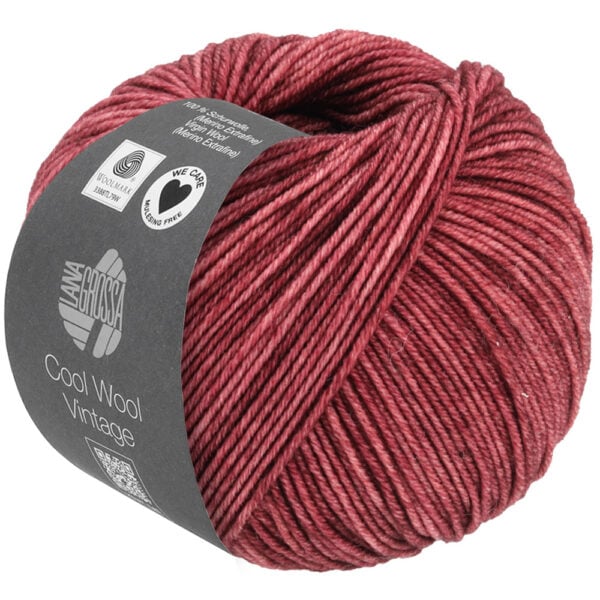 Lana Grossa Cool Wool Vintage 7364 Burgundy