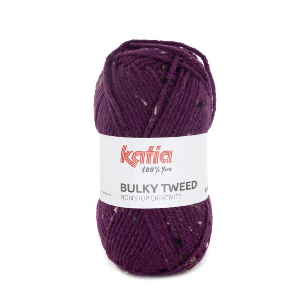 Katia Bulky Tweed 213 Verkeer paars