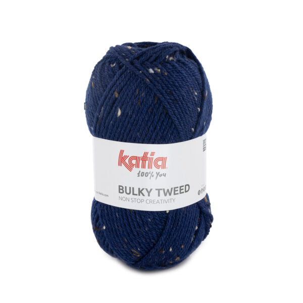 Katia Bulky Tweed 215 Ultramarijn blauw