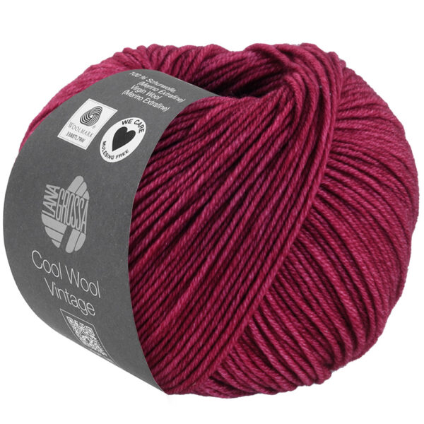 Lana Grossa Cool Wool Vintage 7377 Indiaas rood