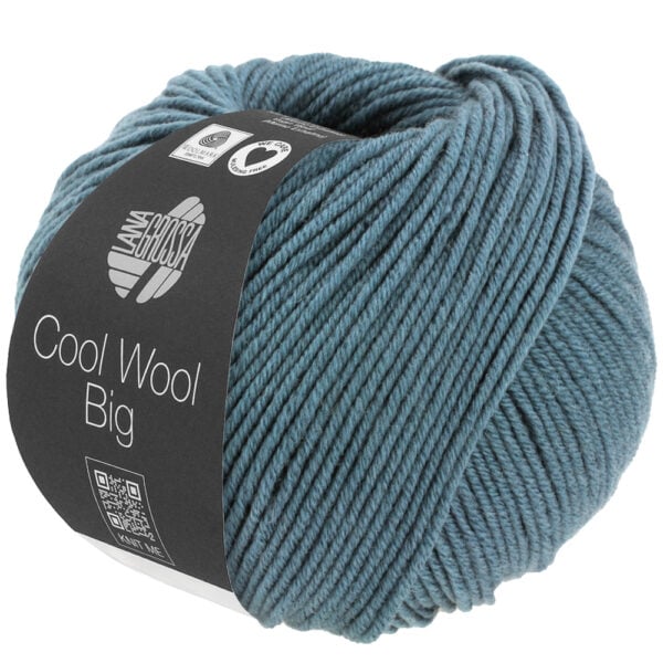 Lana Grossa Cool Wool Big Melange 1633 Duifblauw