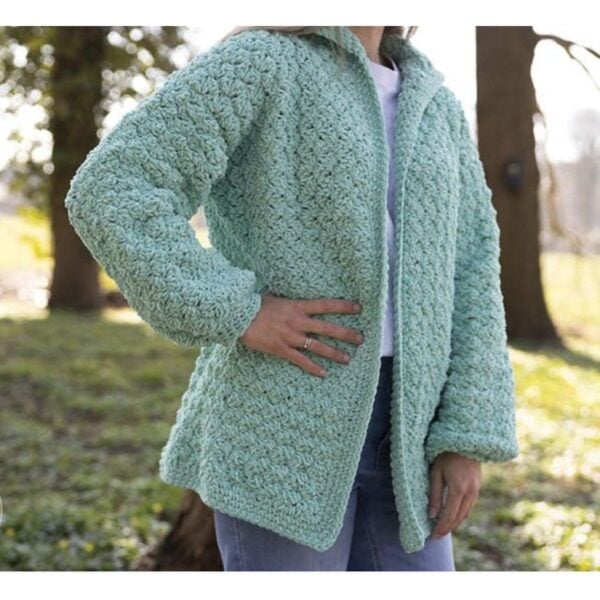 Durable Velvet vest Mint