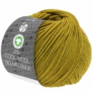 LG Cool Wool Big Melange 208 Olijfgroen