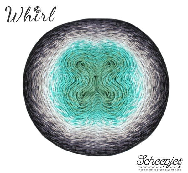 Scheepjes Whirl 785 Minty Black Velvet