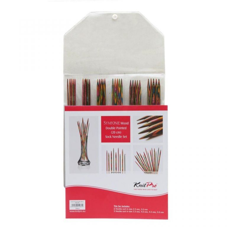 KnitPro Symfonie Wood Sokkennaaldenset (10 cm