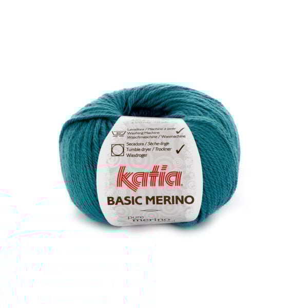 Katia Basic Merino 39 Groenblauw