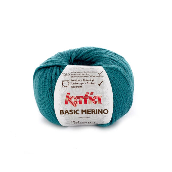 Katia Basic Merino 39 Groenblauw