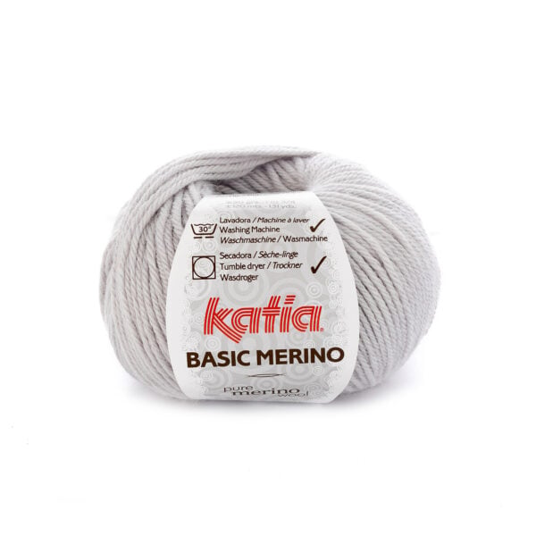 Katia Basic Merino 38 Zeer Lichtgrijs