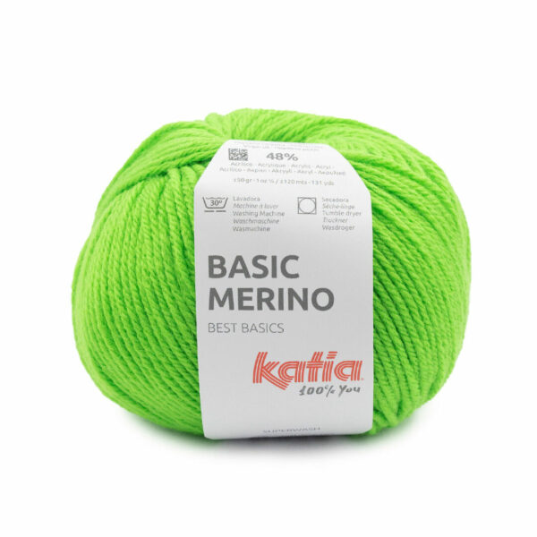 Katia Basic Merino 95 Neon groen