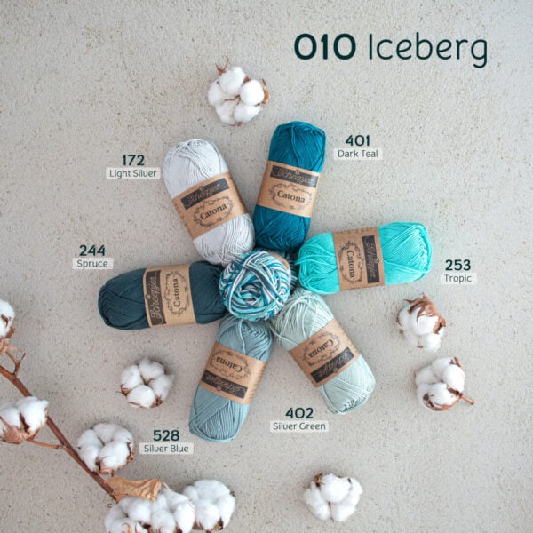 Scheepjes Catona Inspiratie Pakket 010 Iceberg