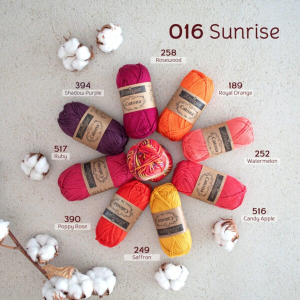 Scheepjes Catona Inspiratie Pakket 016 Sunrise