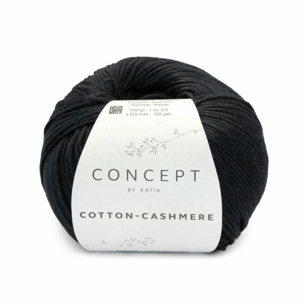 Katia Cotton Cashmere 89 Zwart