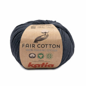 Katia Fair Cotton 54 Antraciet grijs