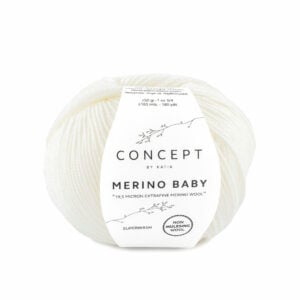 Katia Merino Baby 001 Wit