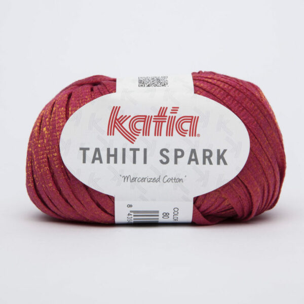 Katia Tahiti Spark 80 Rood 8 bolletjes