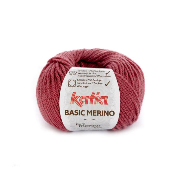 Katia Basic Merino 75 Framboosrood