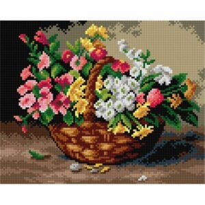 Orchidea Canvas A basket of flowers