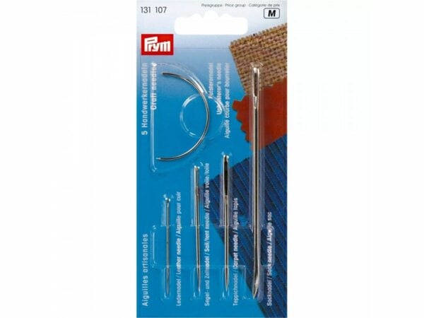 Deze Prym Handwerknaalden assorti zilver is een setje van Prym en bevat 5 handwerknaalden