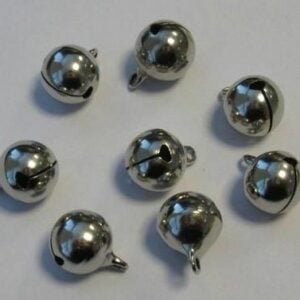 Belletjes Zilverkleur 12 mm (8st)