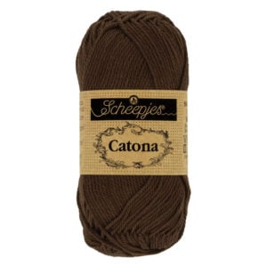 Scheepjes Catona 162 Black Coffee