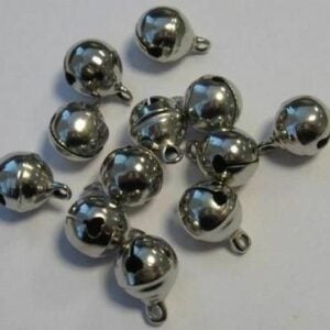 Belletjes Zilverkleur 10 mm (12st)