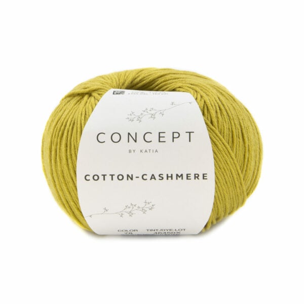 Katia Cotton Cashmere 78 Bezem geel