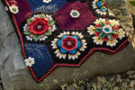Frida's Flower blanket (Plum)